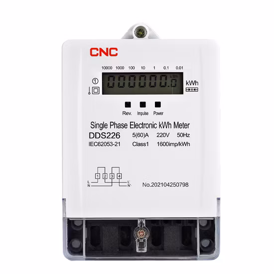 Contatore di energia elettronico monofase Dds226 50/60Hz Display LCD Wattmetro elettrico