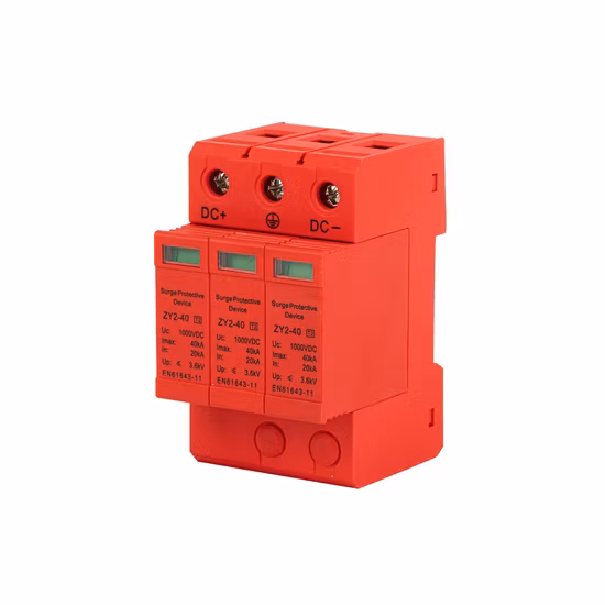 Dispositivo di protezione contro le sovratensioni AC DC 1p 2p 3p 4p Npe 20ka 40ka 60ka 100ka SPD